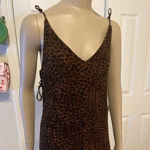 Kendal and Kylie cheetah mini dress